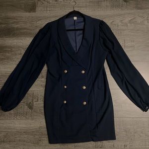 Elegant mini blazer dress
